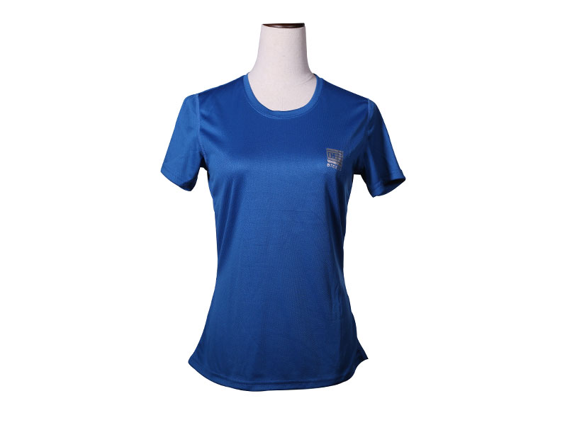 Women 100% Polyester Dry Fit Breathable Short Sleeves running T Shirt