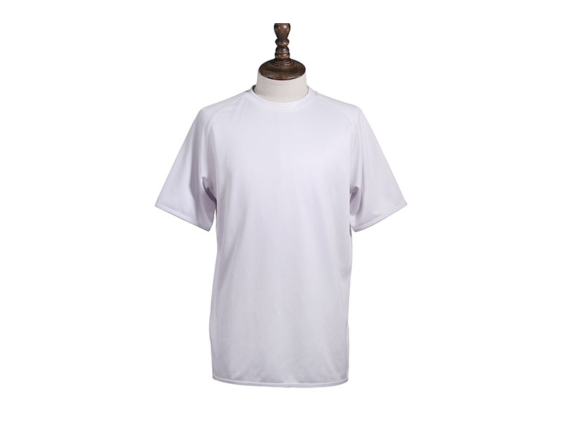 Polyester Knitted O-Neck T Shirt Custom Short Sleeve Printing