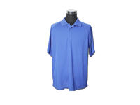 100% Cotton Navy Blue Collared Shirt Lightweight Polo T Shirt For Men