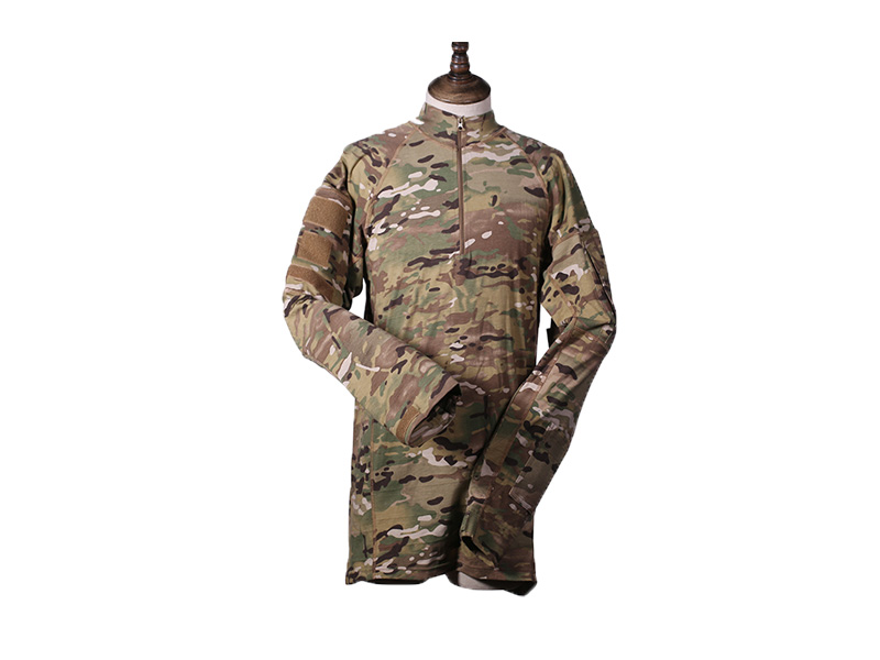 Men's Tactical Combat Shirt Multicam，Camo Shirt Combat Frog Style Tactical Shirt