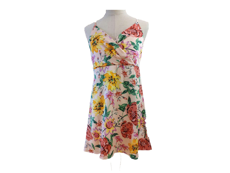Bohemian Dresses Summer Floral Print Beach Maxi Tie Casual Dress Women, Sleeveless Sexy Camisole Dresses