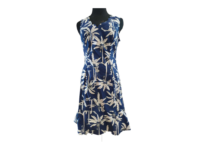 Women Latest Cotton Sleeveless Floral Dresses, Ladies Flounce Hem Summer Casual Wear