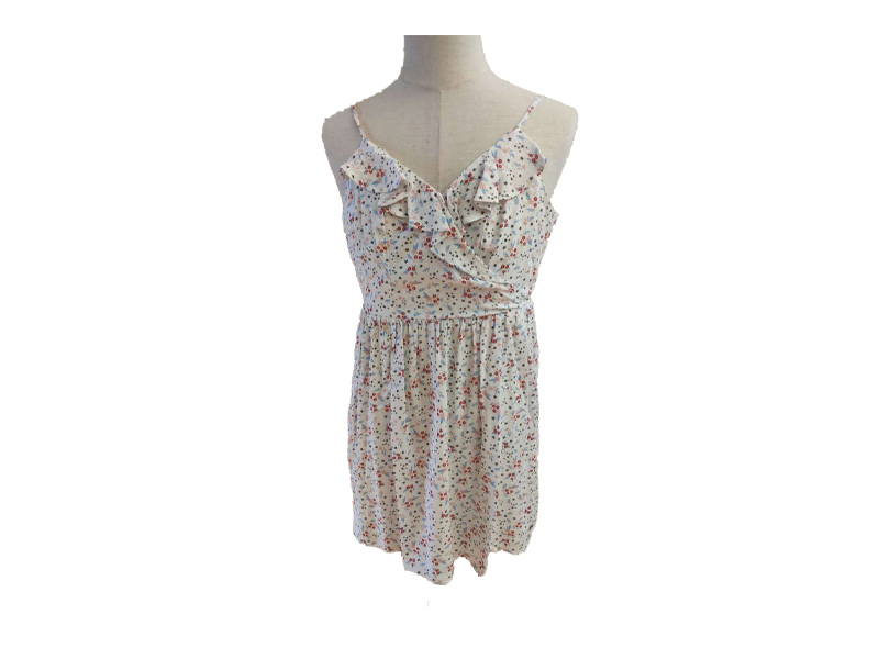 Summer Dress Beachwear Floral Print Casual Dress Women, Sleeveless Lady Strap Camisole Dresses
