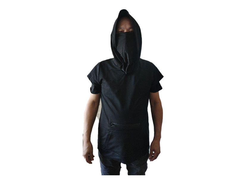 NEW Cotton Short Sleeve Pullover Face Mask T shirt / Jacket For Men with PM2.5 Filter